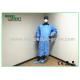 Green Or Blue Medical Sterile Packing Disposable Surgical Gowns Of Knitted Wrist