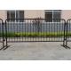 Iron Metal Flat Feet Event Crowd Control Barriers