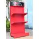 Bright Red TUV Approve Tool Rack Pegboard , Peg Display Rack For Retail Store