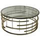 Tempered Glass Top Round Coffee Table