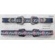 Metal Loop Embroidery Womens Fashion Belts With Heavy Metal Accessories