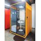 Black Outdoor Soundproof Booth Sound Insulation Office Booth