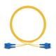 Yellow Single Mode Duplex Fiber Optic Patch Cord SCUPC DX For FTTX PON CATV