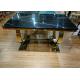 Simple Leisure 150cm Stainless Steel Marble Dining Table