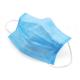 Blue 3 Ply Non Woven Face Mask Prevent Flu Water Resistance Lint Free