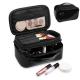Multifunctional PU Makeup Travel Organizer With Brush Compartment