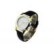 Black And Gold Chronograph Watch ,  White Dial Chronograph Watch SS Back Cover