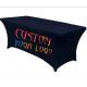 4ft 6ft Trade Show Table Throw Event Exhibition Polyester Custom Table Cloth Printing