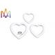 1.5MM Thickness Three Piece Set Hollow Heart Pendant For Bracelet