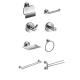 17 Piece Bathroom Hardware Sets Satin Stainless Steel Sus 304 Wall-Mounted