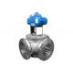 Custom Double Flanged Butterfly , DN25 T304 Stainless Steel Sanitary Flanged Ball Valve
