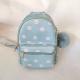 Small Blue Fashionable Laptop Bag Backpack With Zipper Closure