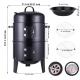 Black 3 In 1 Heavy Duty For Outdoor Camping Electric Smokeless Gas Electric Outdoor Table Outdoor Commercial