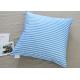 Blue Geometric Stripe 60x60cm 4cm Down Sofa Cushion