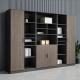 2.4M Black Wood File Cabinet ODM Large Capacity Wood Office Cupboard