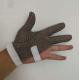 Three Fingers Stainless Steel Ironing Gloves Mesh Cutting Cut Resistant Chain Saw Gloves
