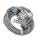 Mortara ELI 250 ELI 250C ELI 350 EKG Cable 15 PIN 3.6m 10 Lead