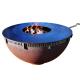Double Layer Portable Bonfire Pit Corten Steel For Burning Camping BBQ