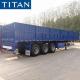 China 3 axle removable side wall open truck semi trailer for sale