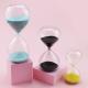 Flat Glass Sand Hourglass Timer Logo Customized Contemporary Style