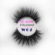 Black Color 25MM Mink Lashes 100% Handmade Craft Customized Thickness