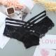                  Sexy Lace Panties Women Underwear Hollow Band Sexy Briefs Female Lingerie Ladies Cross Strap Underpants Panties             