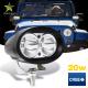 Super Bright 20w Motorcycle Off Road Led Work Lights 4 Inch 1500lm Three Color