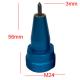 Blue Pneumatic Dot Pin Marking Needle 3X56 Mm Alloy Marking Machine Pin