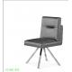 Modern Leather Leisure Lounge Chairs Furniture with Stainless Legs for Cafeteria
