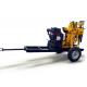 180m Small Trailer Mounted Portable Borehole Drilling Rig For Surface Water Well Drilling
