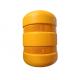 Road Traffic Safe EVA / PU Foam Roller Buckets in Yellow for Road Safety Barrier