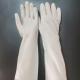 White Nitrile Dishwashing Gloves 38cm Household Unflocked Lining  Extra Long Cuff