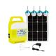 Rechargeable Portable Solar Led Emergency Light With Dc Bulb Power Bank Function 20W