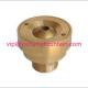 Adjustable Dry Straight Spray Fountain Nozzle Brass Material DN25 Connection Size For Floor Fountains