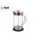 800ml Silicone Base Rose Gold Coffee Press Multi Function Easy Clean
