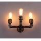 Antique  Filament Bulb Wall Lights Water Pipe Wall Lamp  Antique Bronze Finish