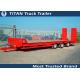 Heavy duty draw bar car hauler trailer trailer with 20 tons - 80 tons loading capacity