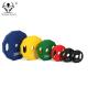 0.5kg-25kg Rubber Coated Fitness Weight Plates With High Density Customized Logo