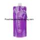 Plastic bottle pouch with spout, portable stand up pouch from China