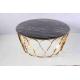 Luxury Side Table Set Coffee Table Center Table With Marble Top Living Room