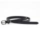 Black 120cm Women'S Fashion Leather Belts With Embossed Spots