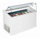 High Perspective Ice Cream Freezer Display Cabinet Zero Heat Emission