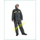 FQM45F Army-Green PVC Civilian Raincoat Reflective Strip Suit 0.45mm