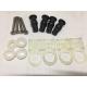 Cross Head Toilet Mounting Hardware , Rubber Expansion Toilet Seat Cover Screws