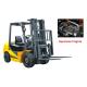 Mechanical Four Wheel Forklift Diesel Engine 7000kg Capacity Comfortable Design
