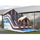 Full Print Commercial Inflatable Slide, Attractive Inflatable Playground Slide With House Design