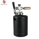 Matte Black CO2 Mini Keg Dispenser With Regulator And Tap Spear