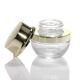 Eco-friendly 30g 50g Custom Cream Container Cosmetic Silver Glass Jar With Cap