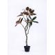 120cm Artificial Decorative Trees Magnolia , Realistic Fake Plants Plastic Leafs Life Like