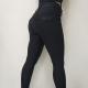 Compression High Waisted Riding Breeches Woman Full Seat Black Equestrian Leggings